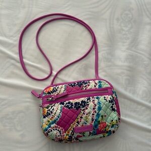 Vera Bradley Pink Flower Purse Crossbody
